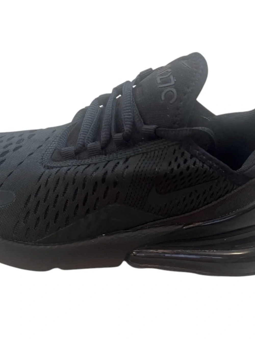 Nike Air Max 270 Women’s 6.5 Triple Black Sneakers Running Shoes AH6789-006